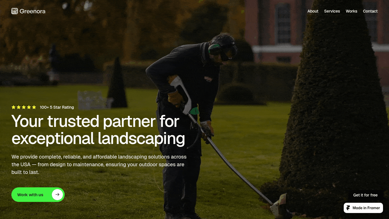 Demo preview: salleeconsulting.com/demo/landscaping